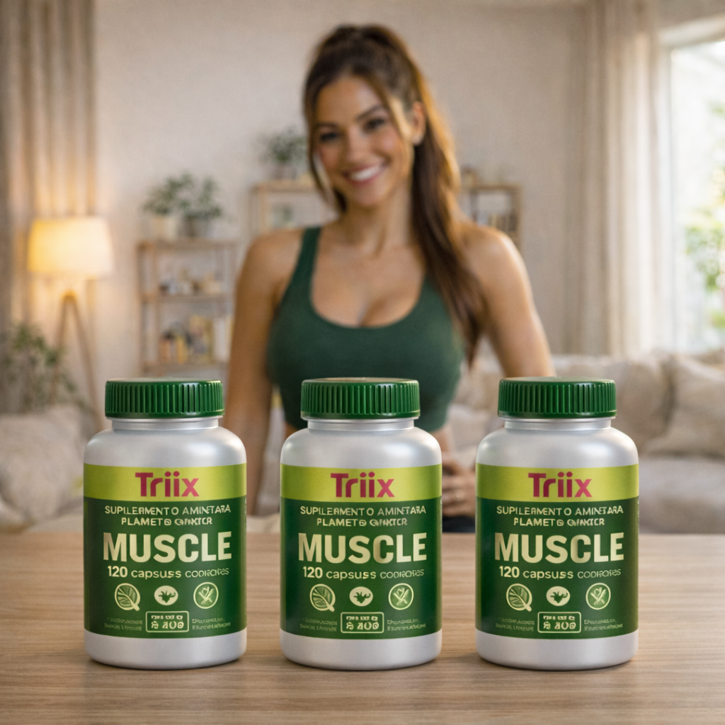 Muscle da Triiix Com Aminoácidos + Bcaa concentrado 120 capsulas