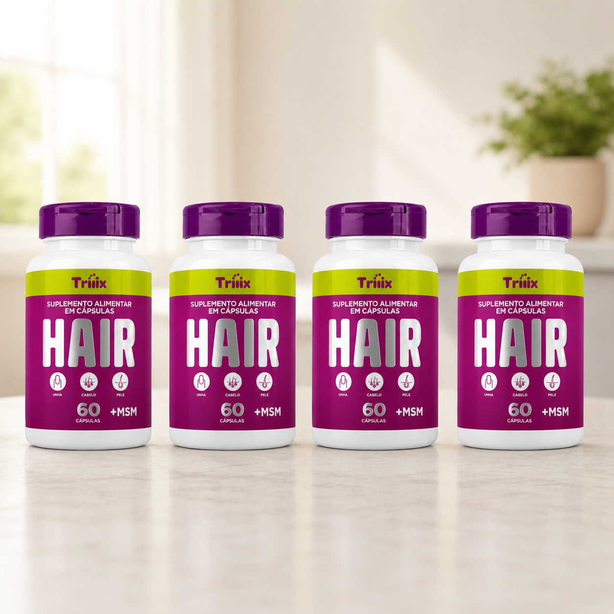 Triiix Hair Tecnologia RFB-3D / 15 Ativos para sua Reconstrução Capilar
