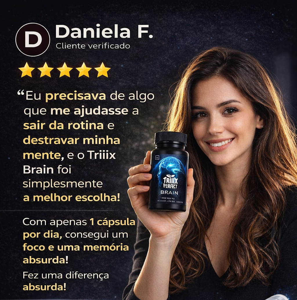 Triiix Brain – Foco, Concentração e Clareza Mental
