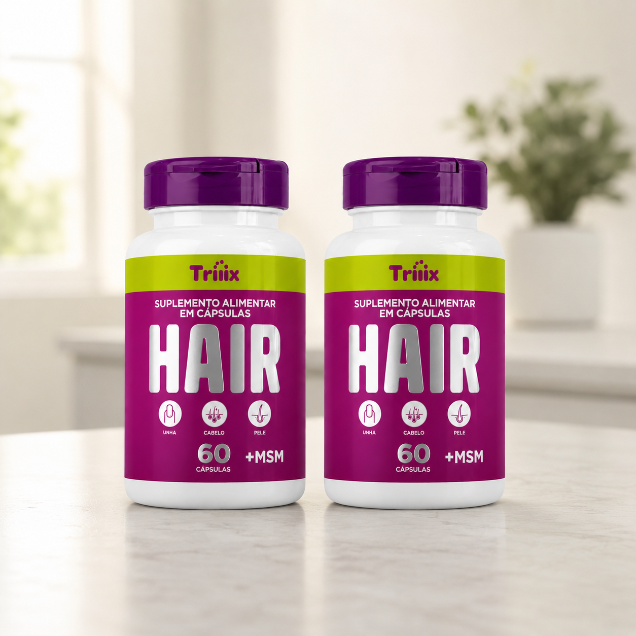 Triiix Hair Tecnologia RFB-3D / 15 Ativos para sua Reconstrução Capilar