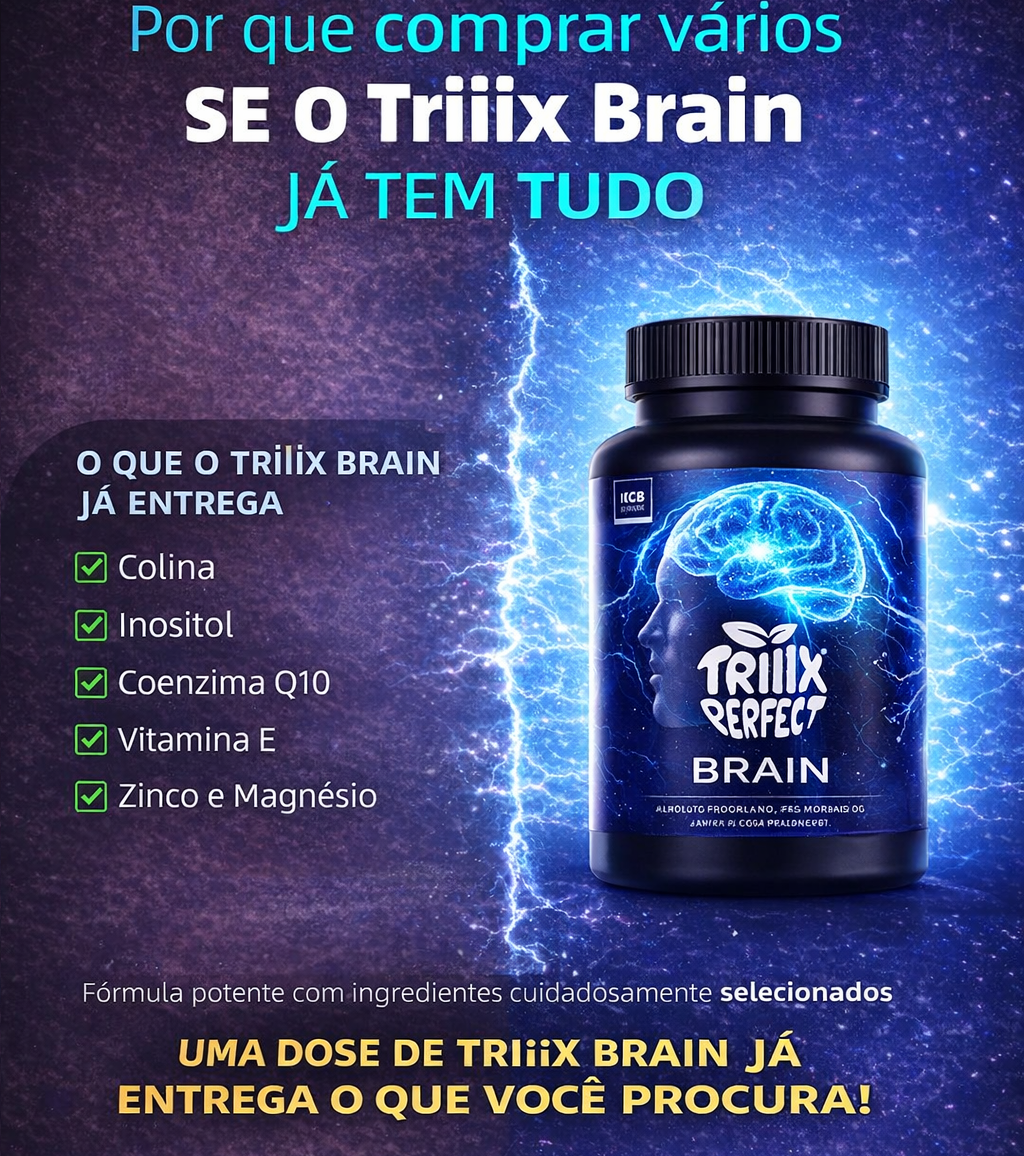 Triiix Brain – Foco, Concentração e Clareza Mental