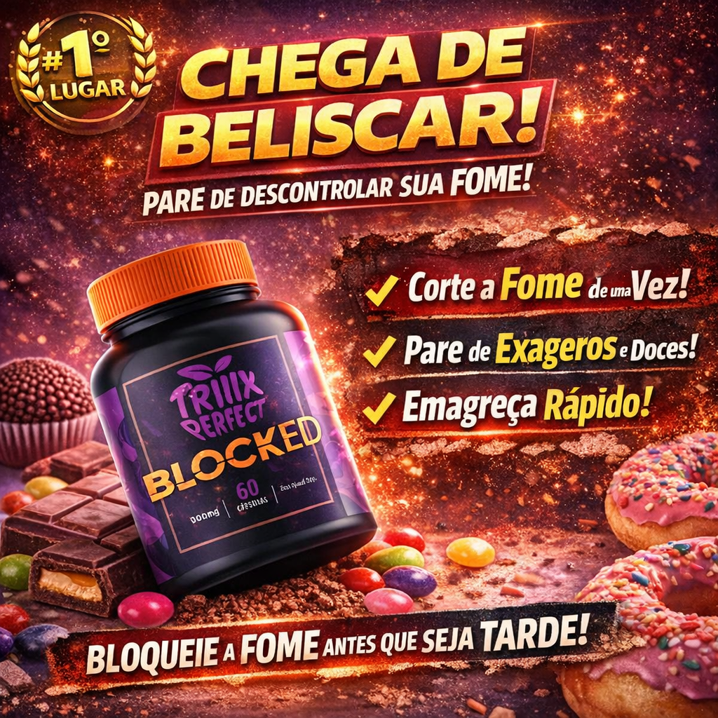 Triiix Blocked – Inibidor de Apetite e Emagrecedor Natural