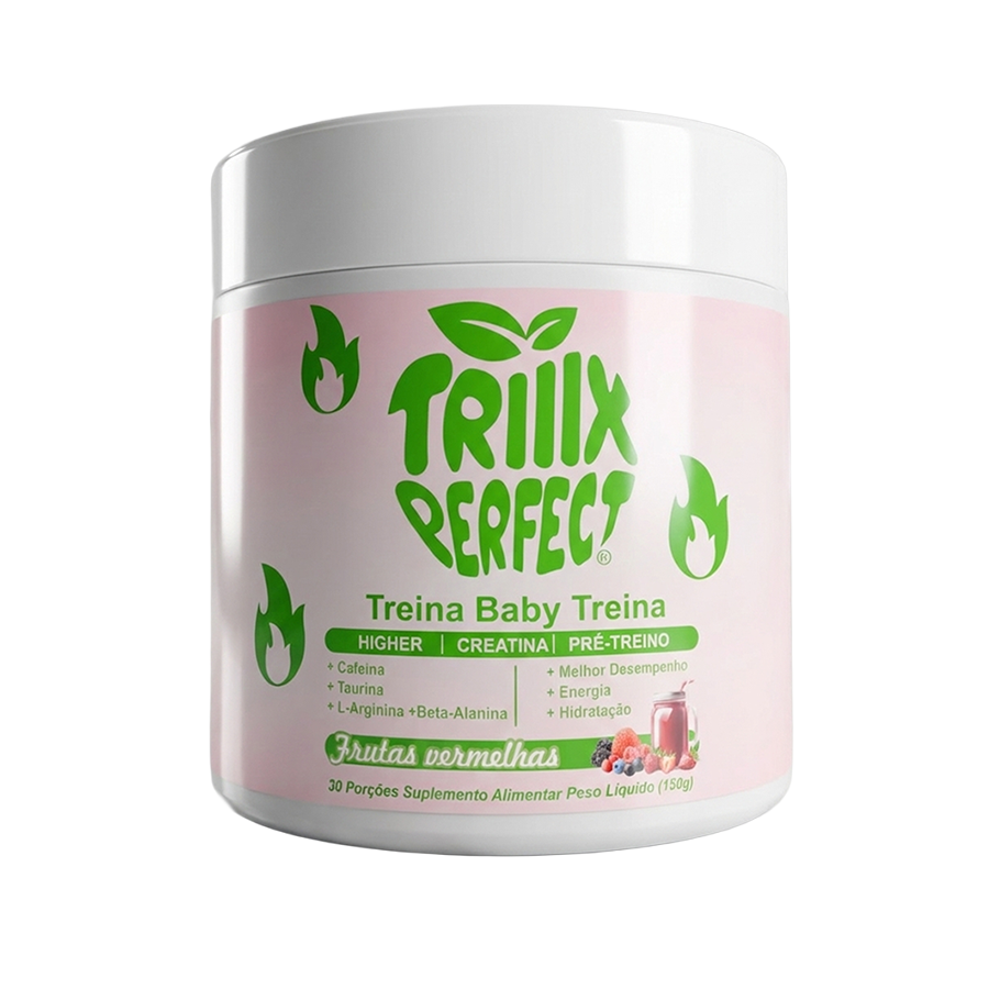 Treina Baby Treina - Creatina Saborizada Feminina 3 em 1