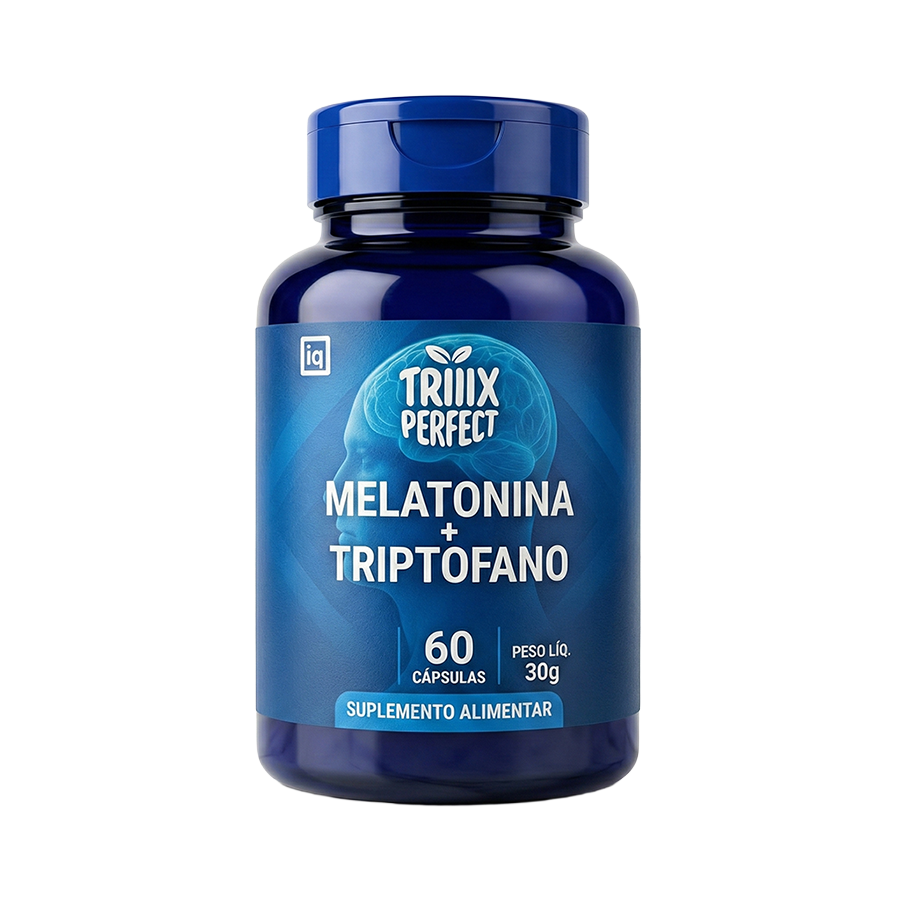 Triiix Melatonina + Triptofano – Sono Profundo, Relaxamento
