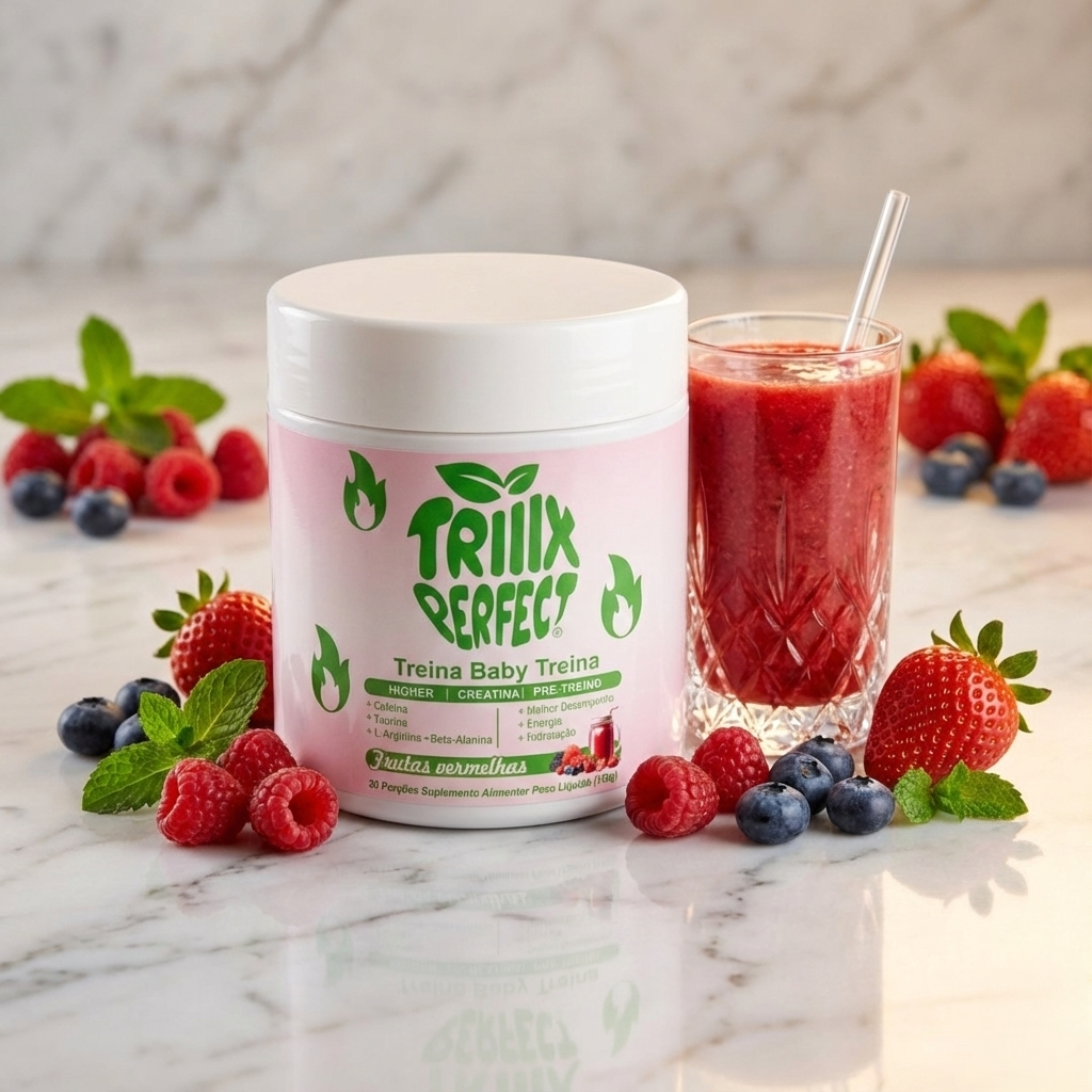 Treina Baby Treina - Creatina Saborizada Feminina 3 em 1