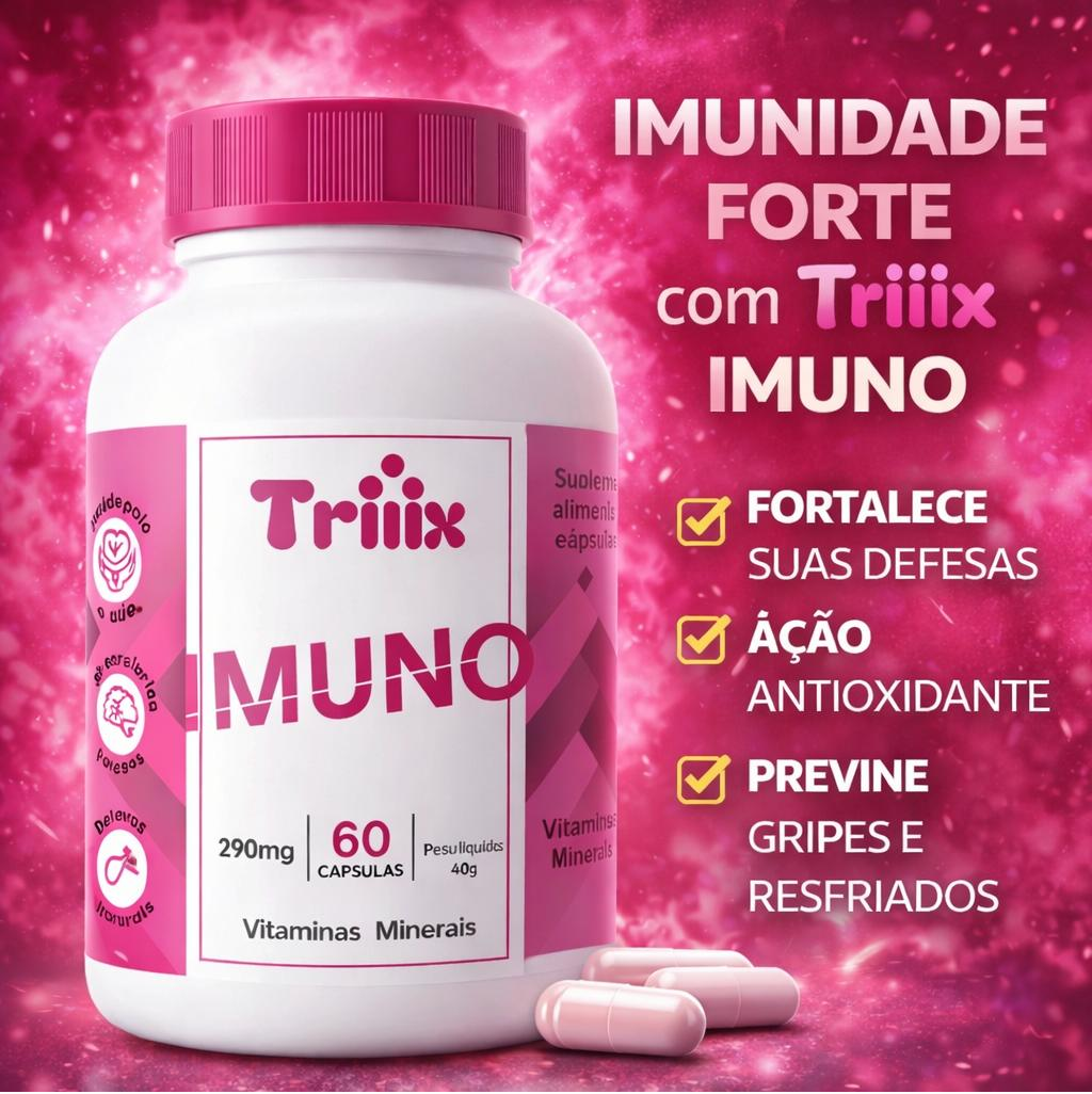 Triiix Imuno Mulher – Imunidade Elevada + Suporte Íntimo