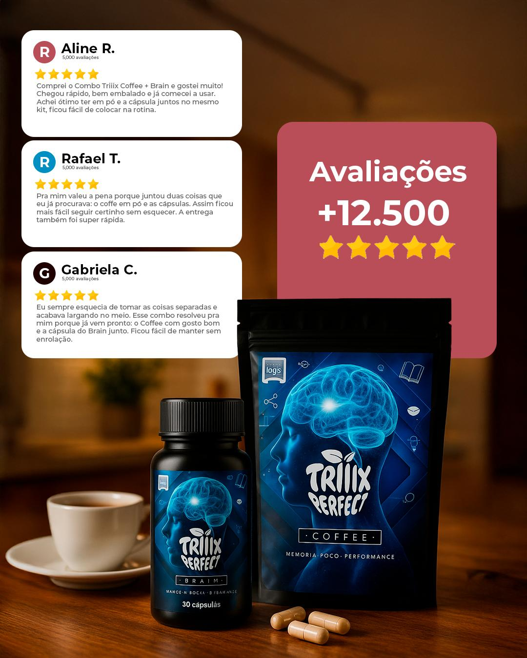 Kit Triiix Coffee + 1un Brain